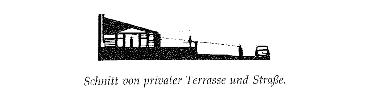 Eine Muster Sprache 140 PRIVATTERRASSE AN DER STRASSE